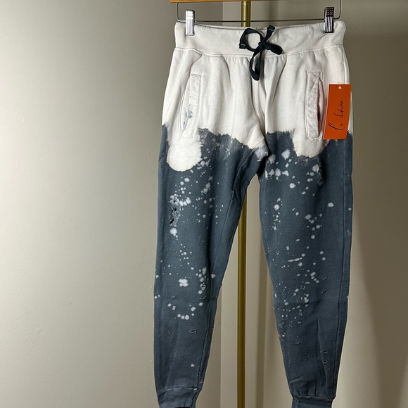 NWT LA DETRESSE ACID DROP SWEATPANTS GREY Size XS - Picture 6 of 10